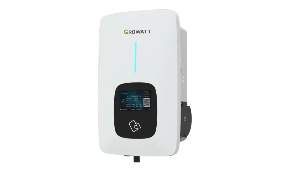 Growatt AC 22kW, cavo 5m, LAN, WiFi, RFID, LCD