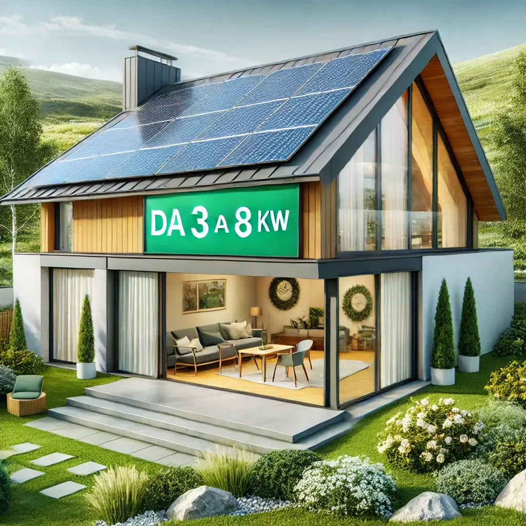 Monitoraggio impianti fotovoltaici da 3,01 a 8 kW